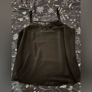 Torrid Black Strappy Chiffon Camisole Top